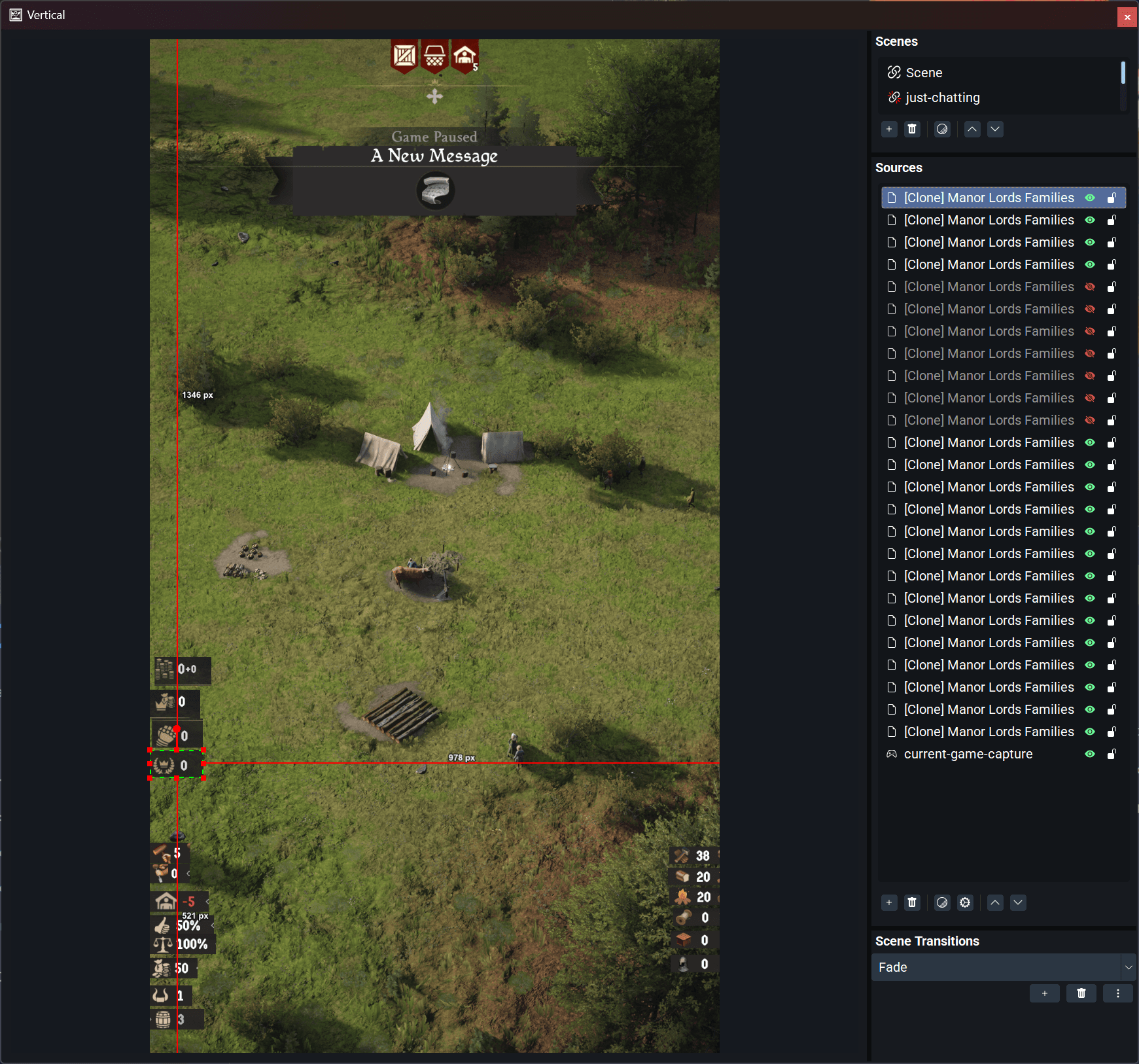 OBS the old way — many game capture sources